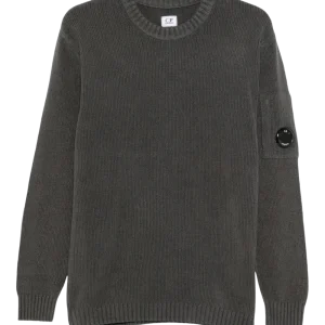 C.P. COMPANY - Pull Côtelé Gros Foncé