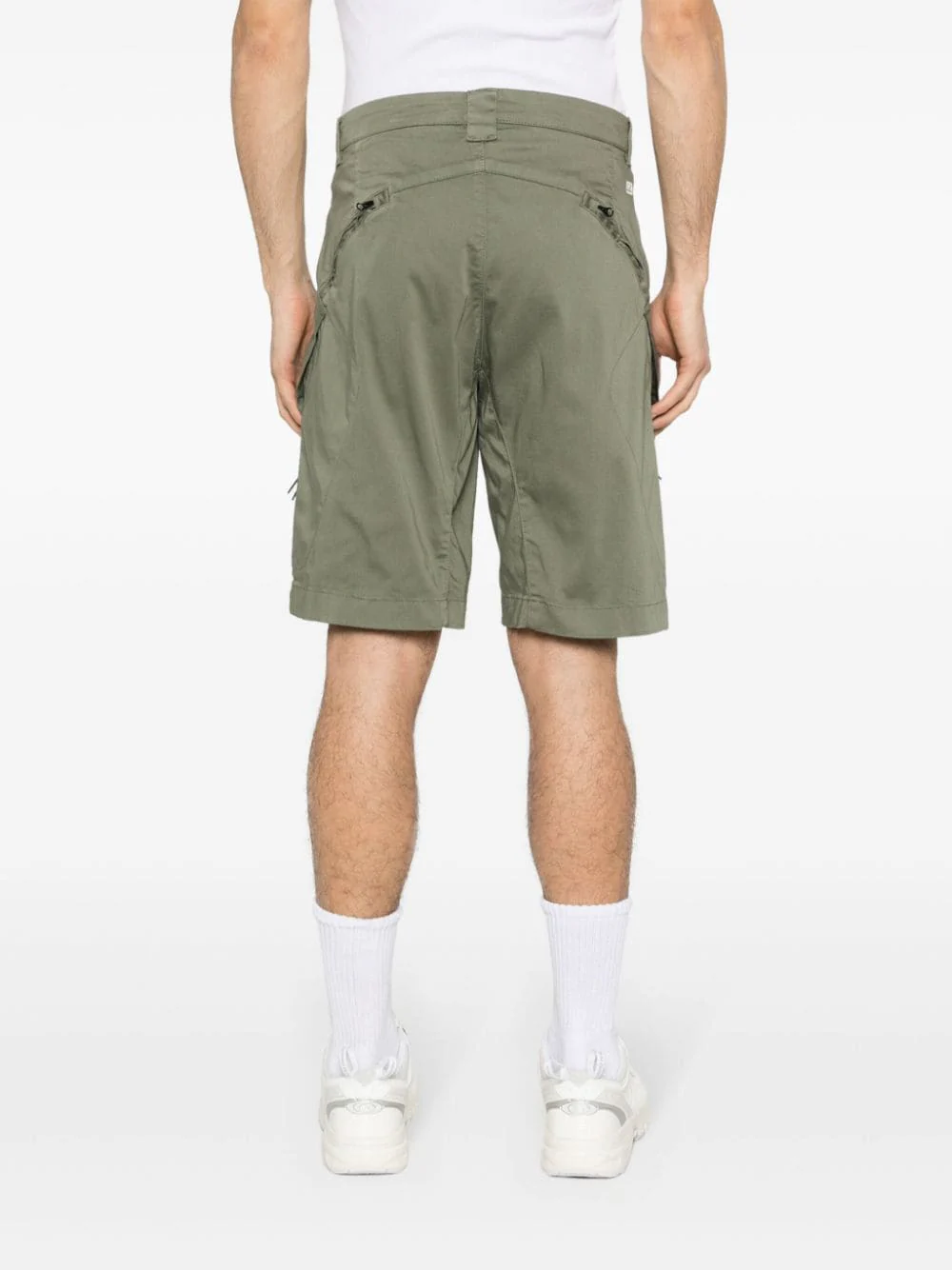 C.P. COMPANY - Short Agave green Stretch Sateen Utility – Image 5