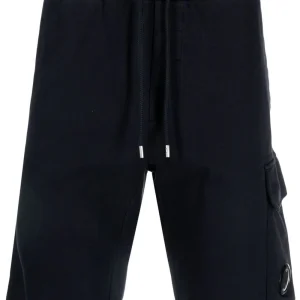 C.P. COMPANY Short Light Fleece Regular - Black