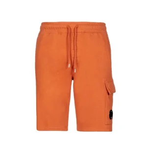 C.P. COMPANY Short Light Fleece Regular - Harvest Pumpkin