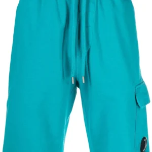 C.P. COMPANY Short Light Fleece Regular - Tile Blue