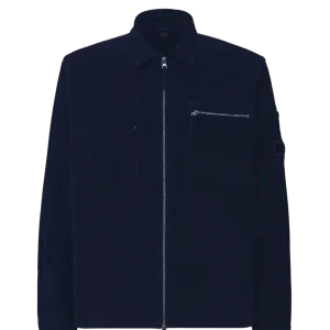 C.P. COMPANY - Surchemise Corduroy Lens Zipped Total Eclipse