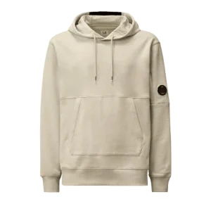 C.P. COMPANY - Sweat à capuche en coton brossé Gris