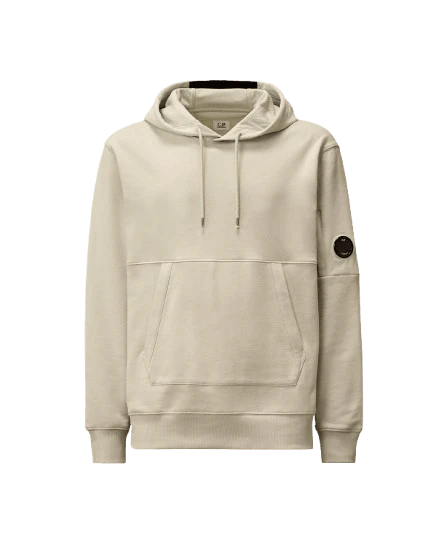 C.P. COMPANY - Sweat à capuche en coton brossé Gris