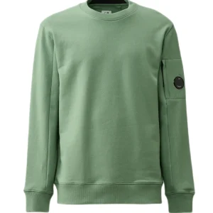 C.P. COMPANY Sweat à capuche Green bay Diagonal raised fleece Classic