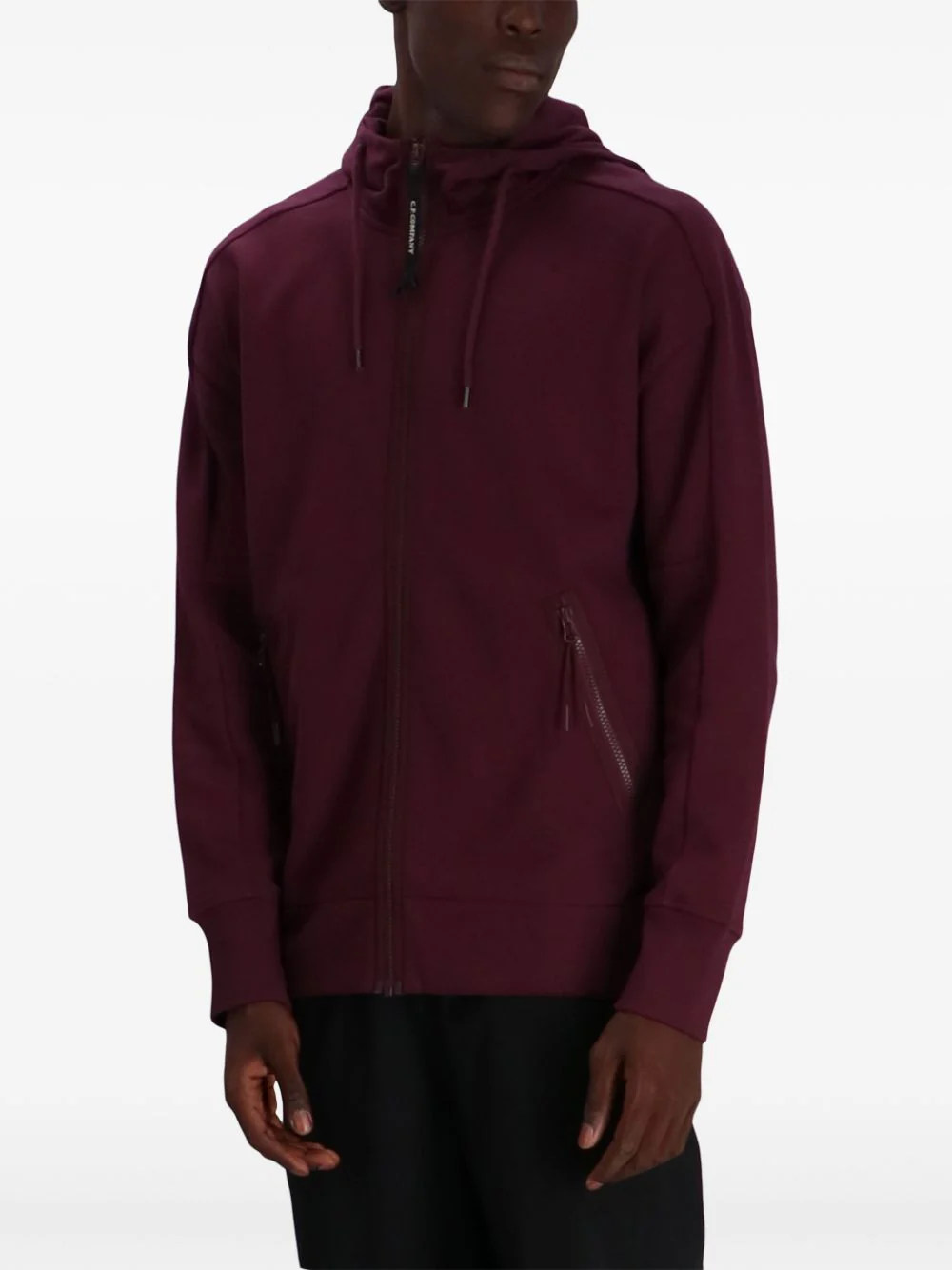 C.P. COMPANY - Sweat à capuche zippé Goggle purple – Image 5