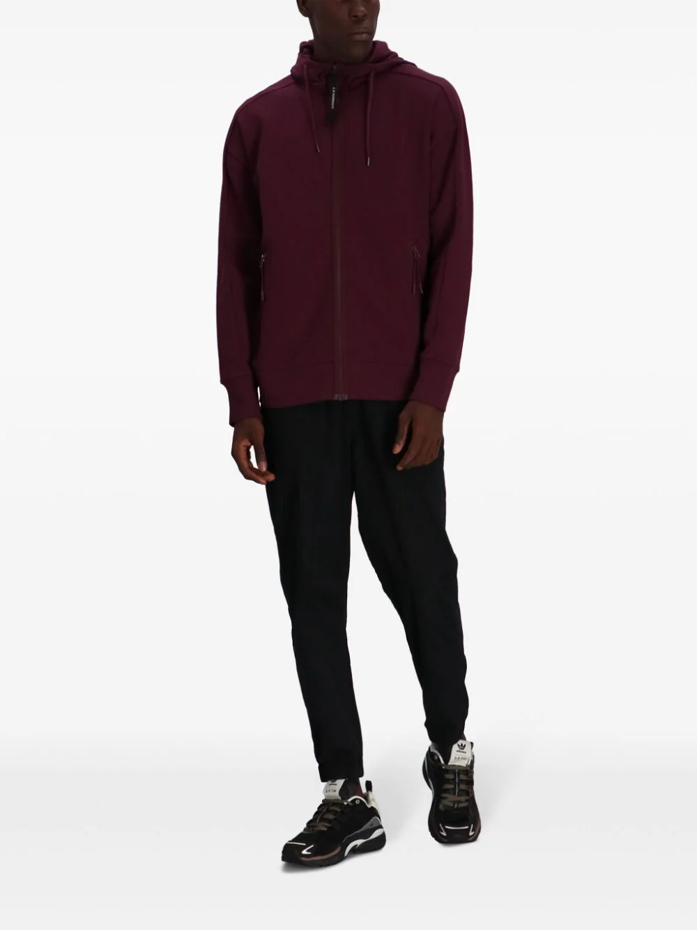 C.P. COMPANY - Sweat à capuche zippé Goggle purple – Image 6