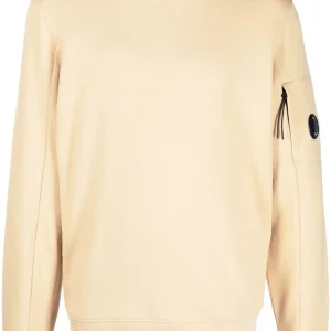 CP Company Sweat beige Diagonal raised fleece