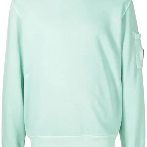 C.P Company Sweat Blue Brushed & Emerized Diagonal Fleece