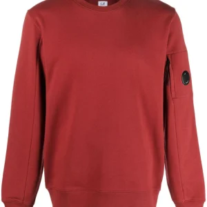 C.P company sweat col rond rouge ketchup