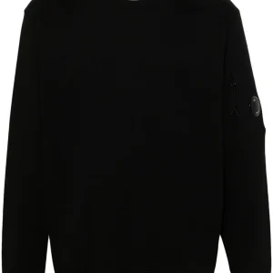 C.P Company - Sweat Diagonal Raised en polaire Noir