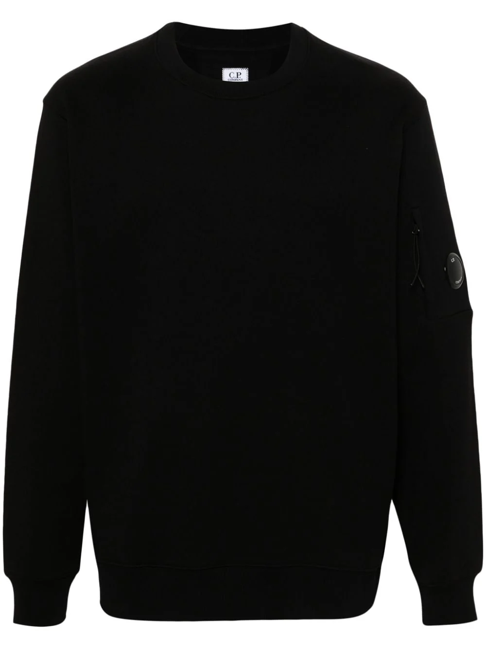 C.P Company - Sweat Diagonal Raised en polaire Noir – Image 2