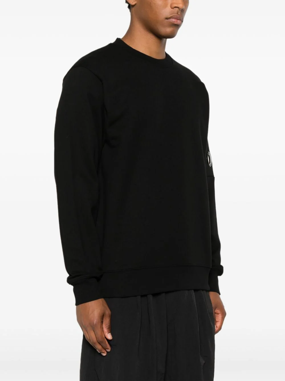 C.P Company - Sweat Diagonal Raised en polaire Noir – Image 6