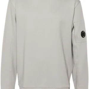 C.P. COMPANY - Sweat Diagonal raised fleece Drizzle grey