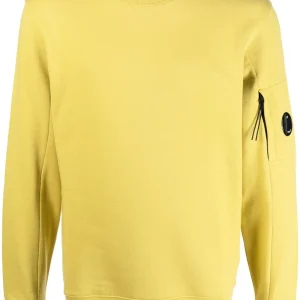 C.P Company Sweat Diagonal Raised Fleece Golden Palm