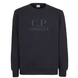 C.P Company Sweat Diagonal Raised Fleece Total Eclipse