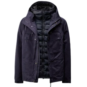 C.P. COMPANY : The Metropolis Series A.A.C. Hooded Jacket bleu capitaine