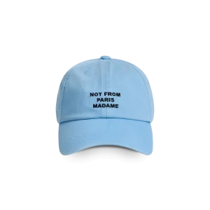 Drôle de monsieur la casquette slogan bleu ciel