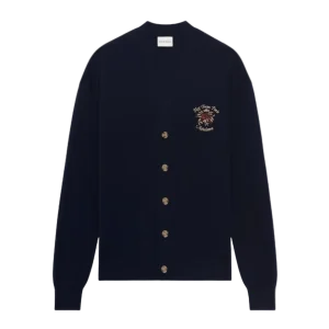 DRÔLE DE MONSIEUR  - Le Cardigan Slogan Rose Marine