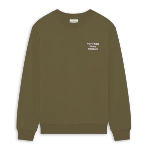 DRÔLE DE MONSIEUR - Le Sweatshirt Slogan Kaki