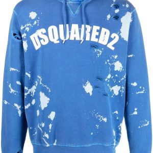 Dsquared2 Sweat à capuche à effet usé