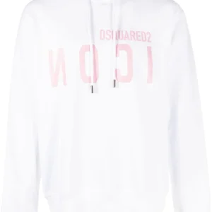 Dsquared2 Sweat à capuche white à logo imprimé