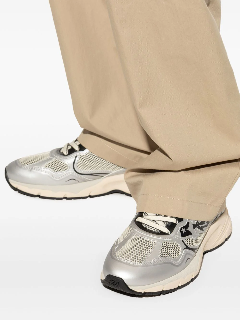 ENTERPRISE JAPAN - baskets Run Rocket argenté – Image 5