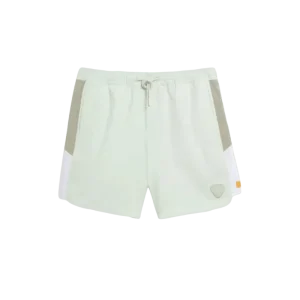 GERTRUDE - Short de bain à taille élastique et bandes contrastantes Mousse granite