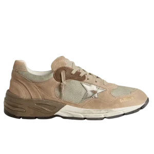 GOLDEN GOOSE - Basket Running Dad Beige/Silver