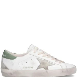 GOLDEN GOOSE - baskets Superstar blanc vert