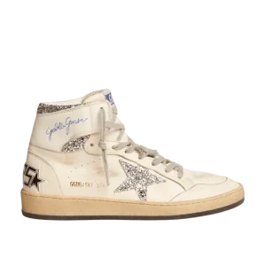 GOLDEN GOOSE FEMME - Chaussures - Sky-Star femme avec signature sur la cheville et empiècements argentés