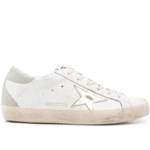 Golden Goose Femme - Sneakers Super Star cuir blanc