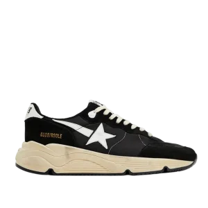 GOLDEN GOOSE - Running sole homme en cuir noir avec étoile blanche