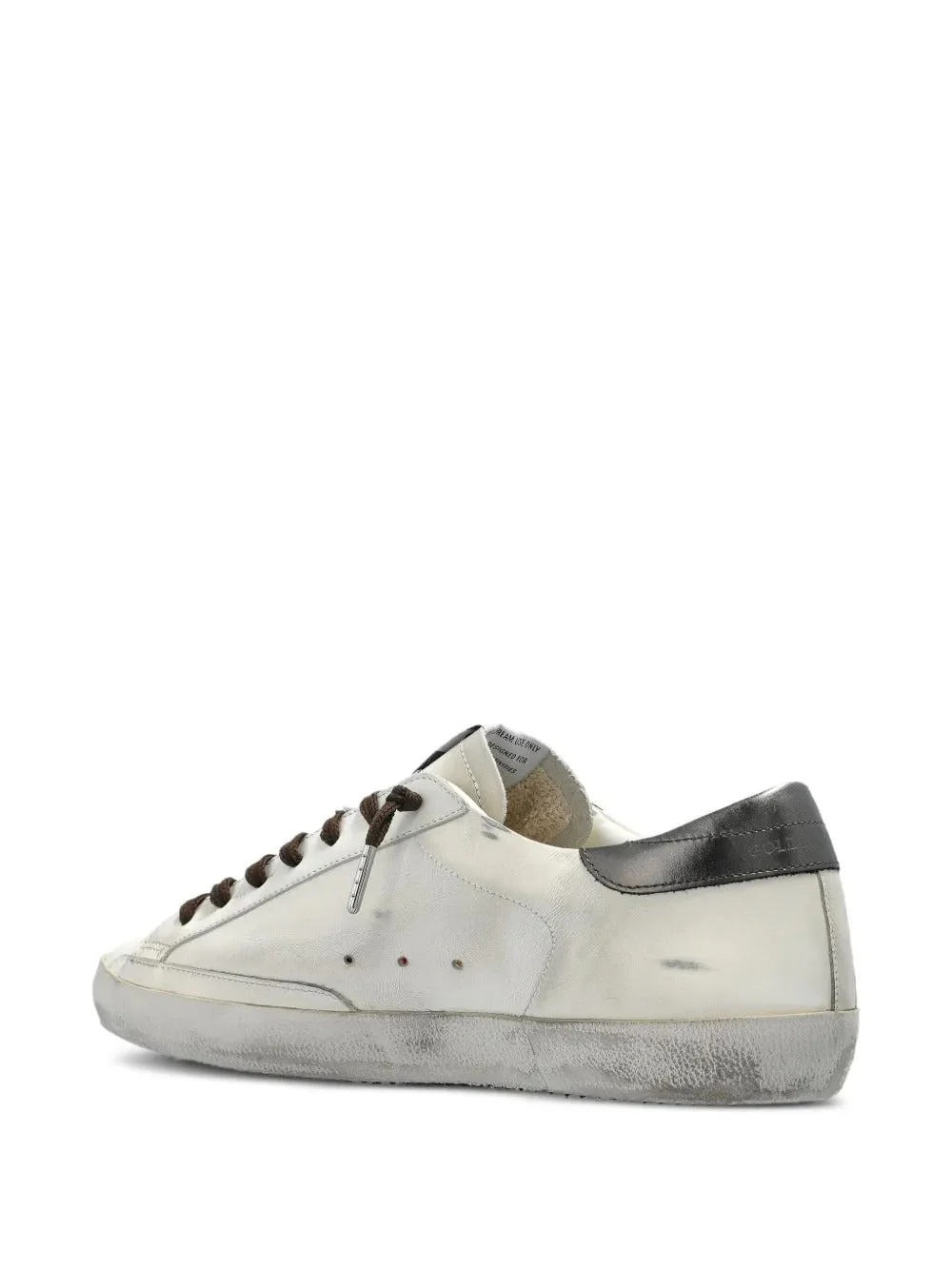 GOLDEN GOOSE - Super Star Blanche et kaki – Image 4