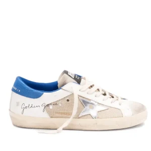 GOLDEN GOOSE Super-star LATTE/WHITE/BLUETTE/GREY