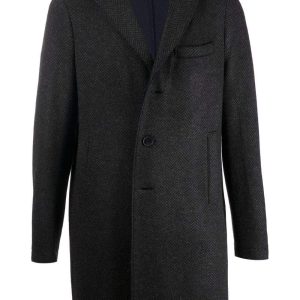 Harris Wharf London - manteau à simple boutonnage Anthracite
