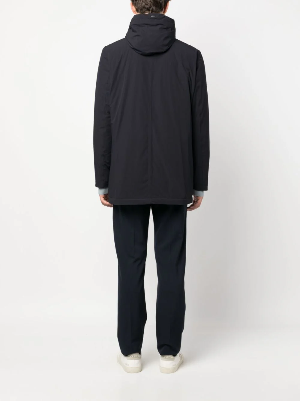 Herno Imperméable navy à capuche – Image 5