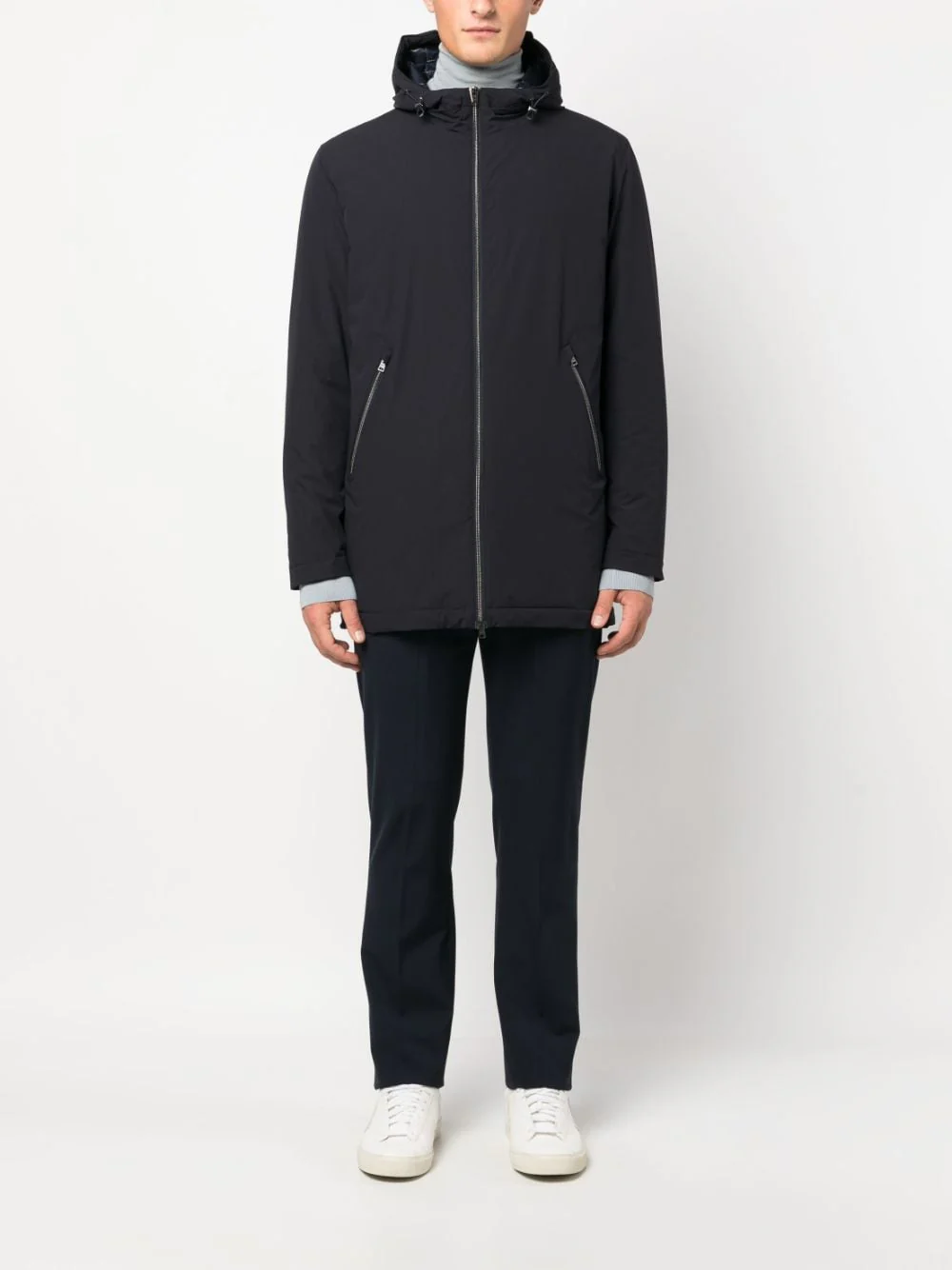 Herno Imperméable navy à capuche – Image 3
