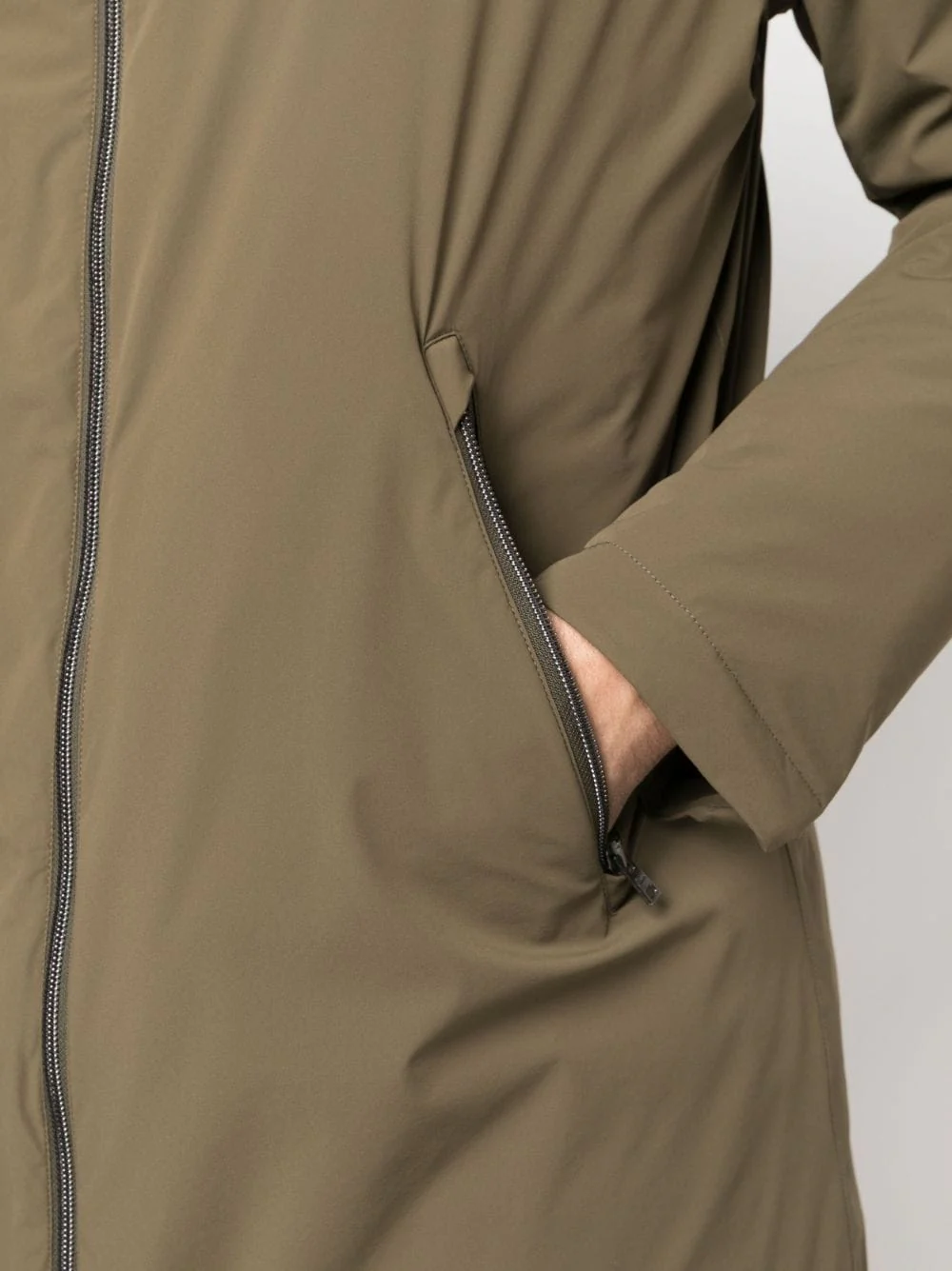 Herno Imperméable vert militaire à capuche – Image 6