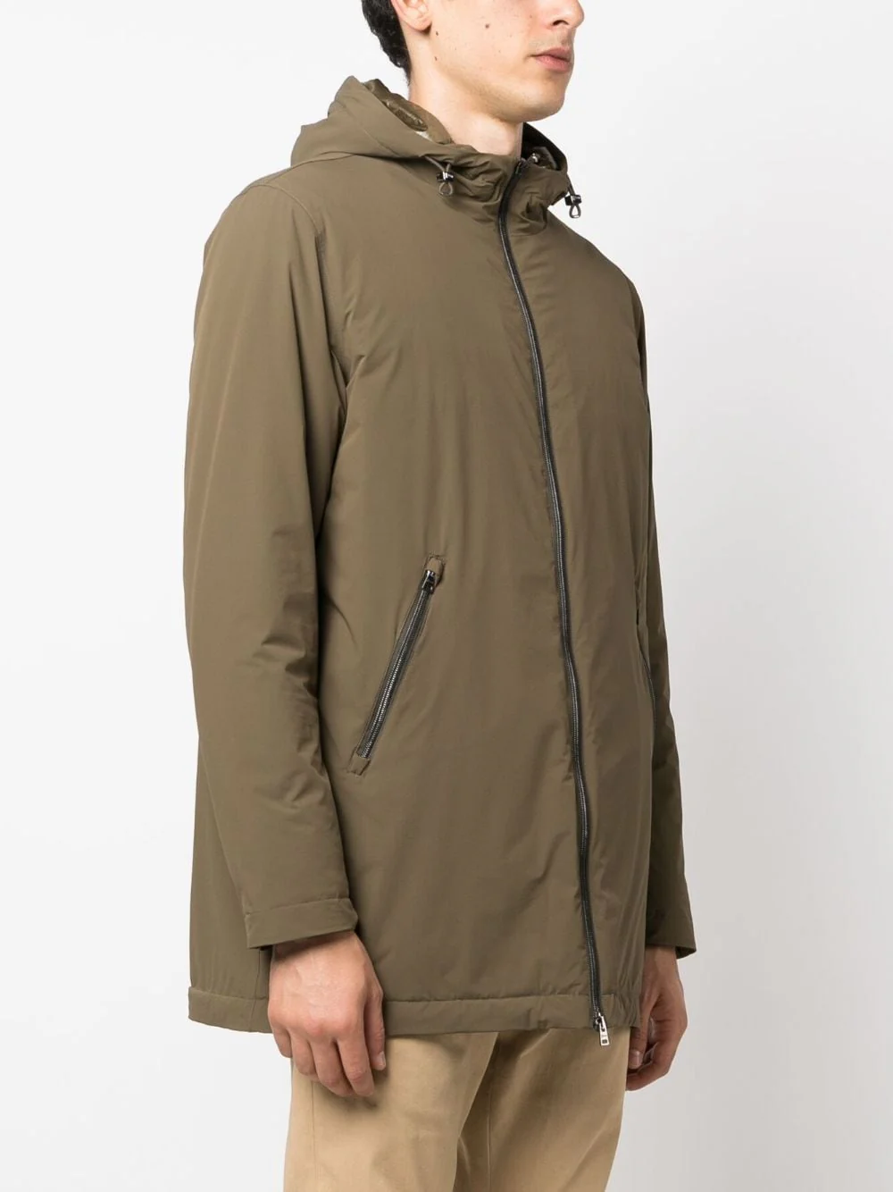 Herno Imperméable vert militaire à capuche – Image 4