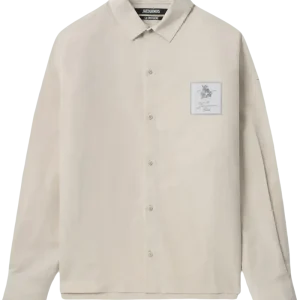 JACQUEMUS - chemise à détail de patch beige