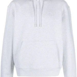 Jacquemus Hoodie gris à logo brodé