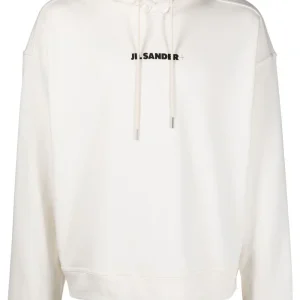 Jil Sander Hoodie à logo imprimé