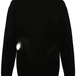 JIL SANDER - Pull col rond an laine bouillie noir
