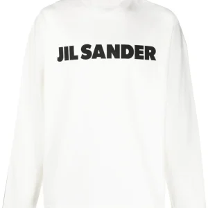 Jil Sander Sweat en coton à logo imprimé