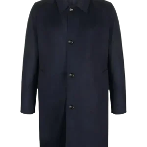 KIRED - Manteau en cachemire bleu marine