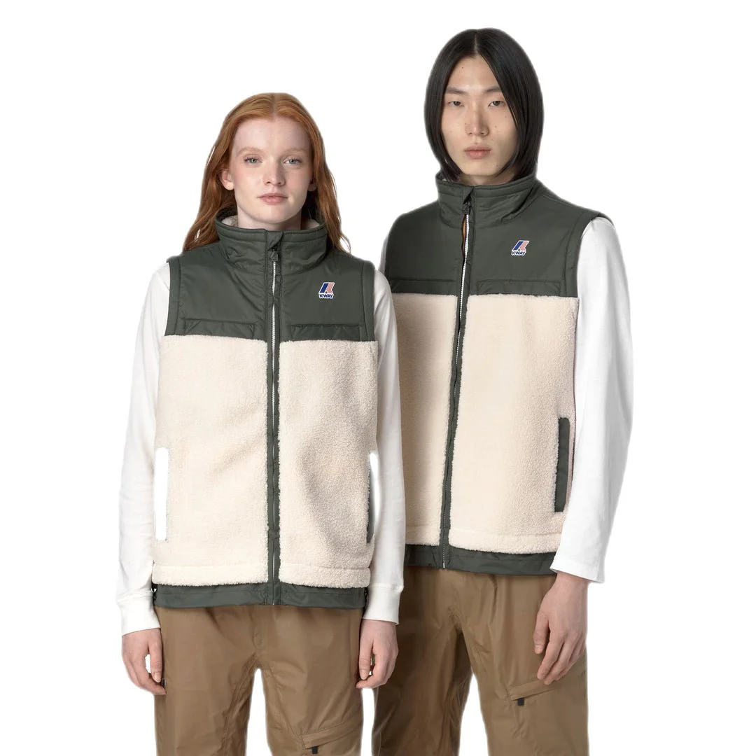 KWAY - Le Vrai 3.0 Jile Orsetto ecru - green blackish – Image 5