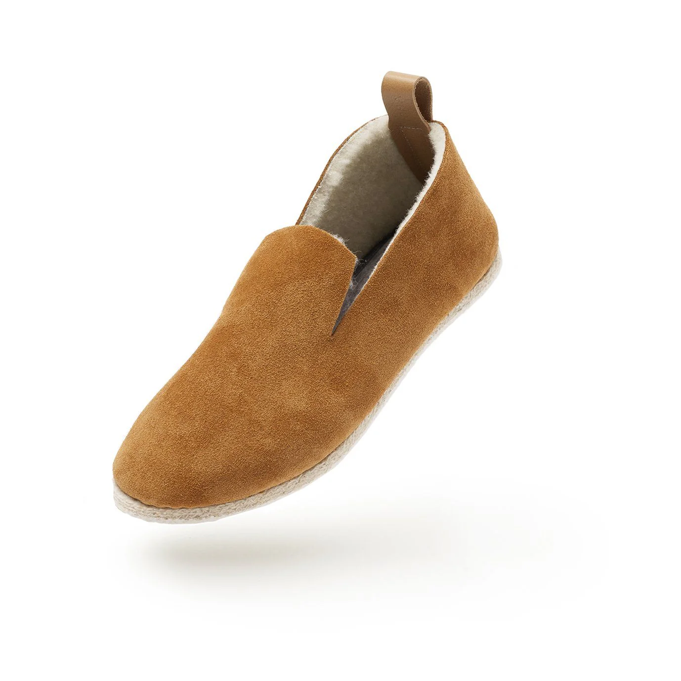 LA TCHA - Pantoufles WOOLY en veau velours fourrées en pure laine – Image 9