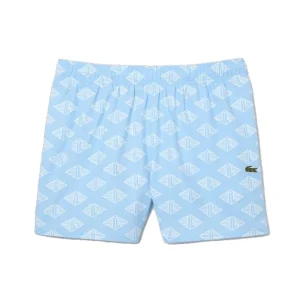 Lacoste Short de bain bleu bicolore