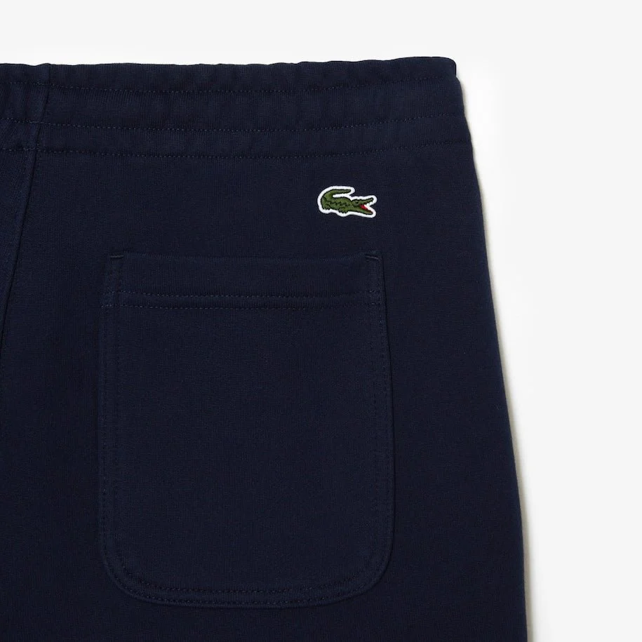 Lacoste Short léger bleu en molleton de coton biologique – Image 7